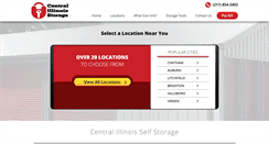 Desktop Screenshot of centralillinoisstorage.com