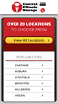 Mobile Screenshot of centralillinoisstorage.com